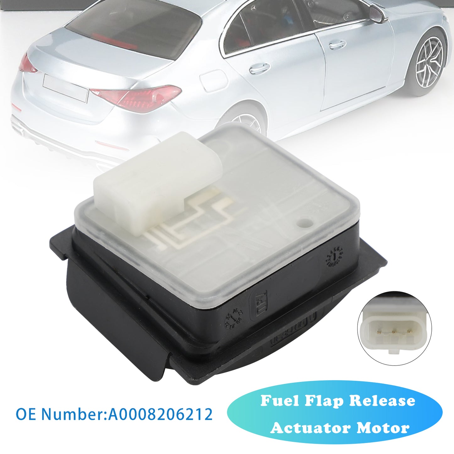 Mercedes-Benz W177 A-Class, C118 CLA, W206 C-Class, W223 S-Class, C293 EQC, C214 E-Class models A0008206212 Fuel Flap Release Actuator Motor