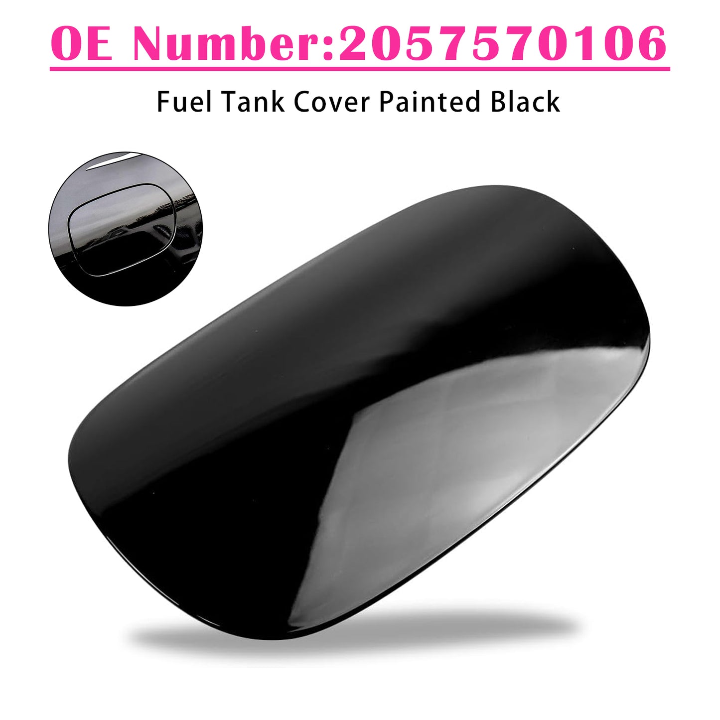 2015-2018 Mercedes-Benz W205 C300 C350 2057570106 Fuel Tank Cover Painted Black