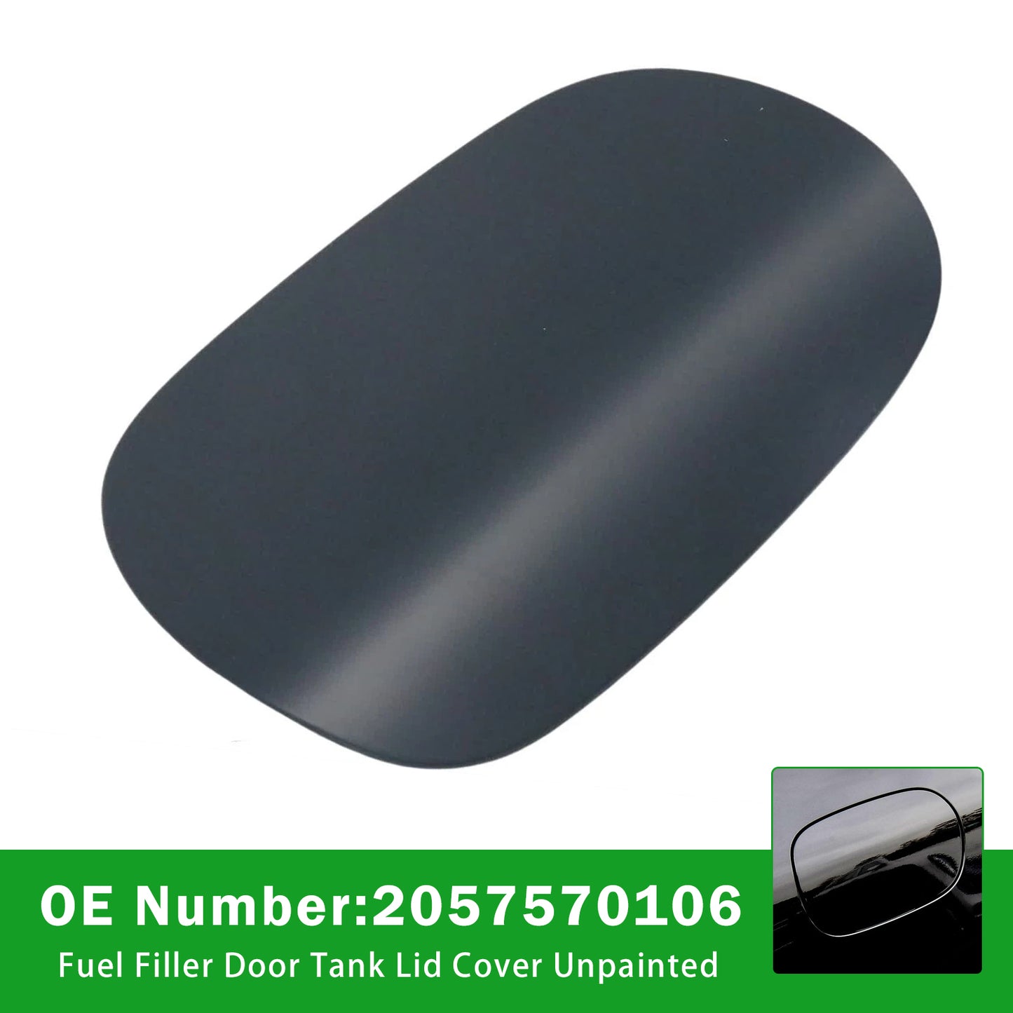 2015-2021 Mercedes Benz C300 2057570106 Fuel Filler Lid Cover Unpainted