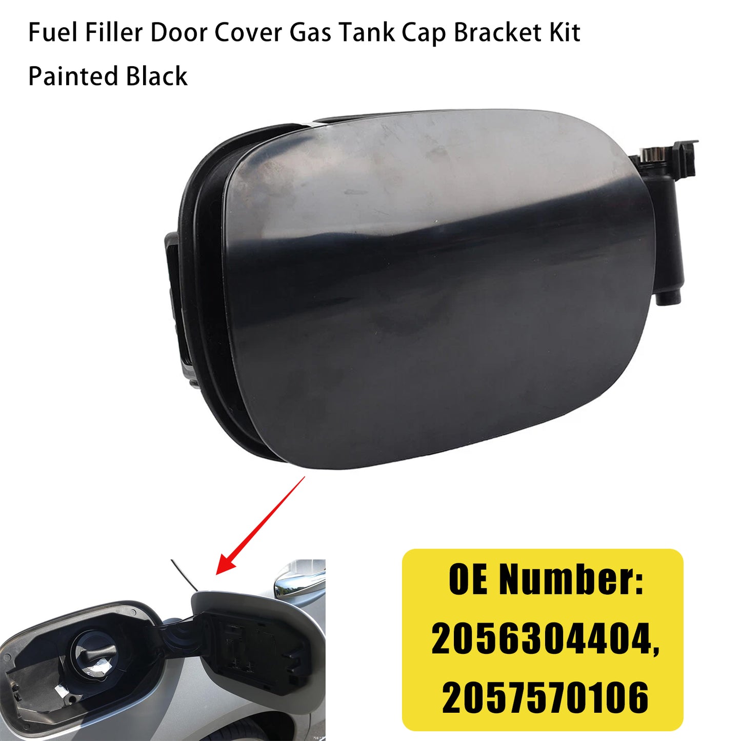2015-2018 Mercedes-Benz C Class W205 2057570106 Fuel Gas Tank Cap Bracket Kit Painted