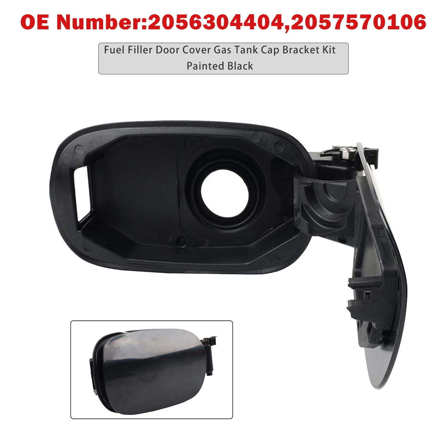 2015-2018 Mercedes-Benz C Class W205 2057570106 Fuel Gas Tank Cap Bracket Kit Painted