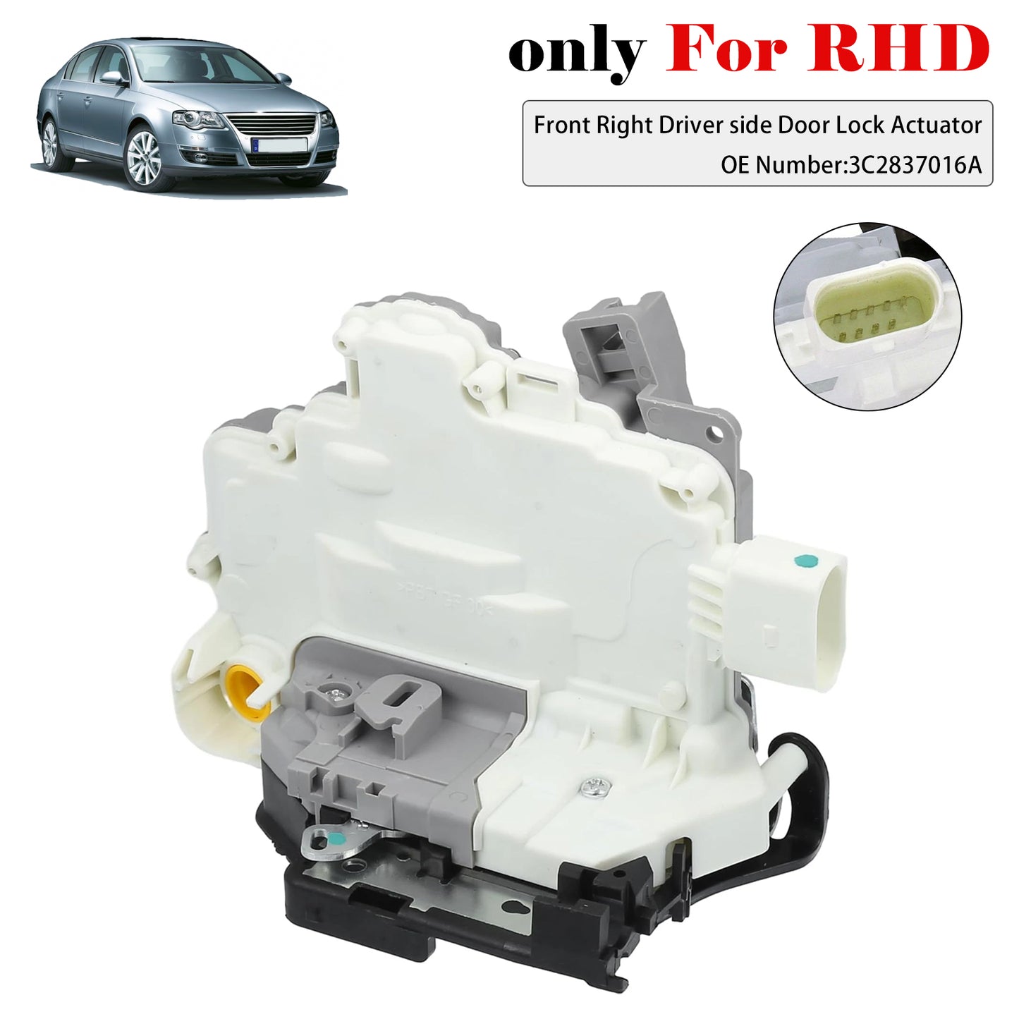 2005-2015 VW Passat B6/7 Estate 3C2837016A Front Right Door Lock Actuator