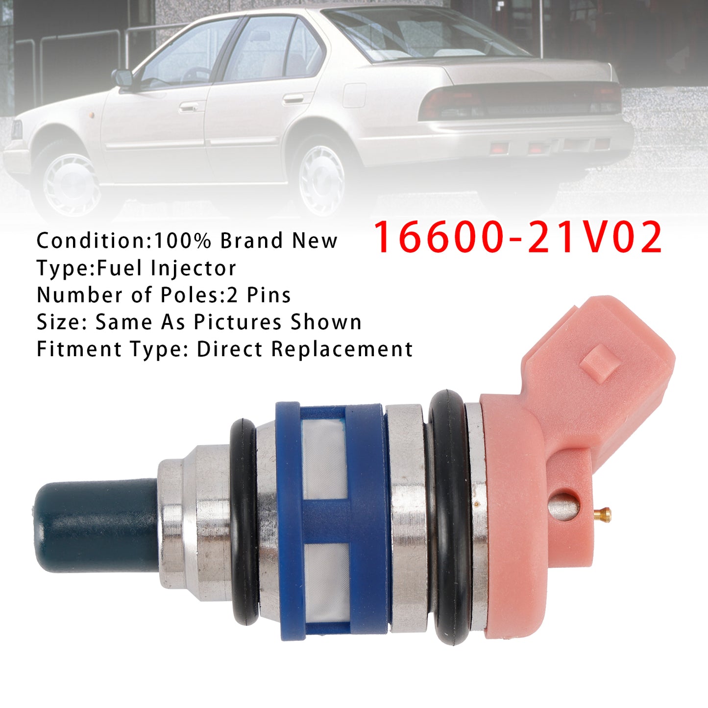 Nissan Maxima J30 Laurel 88-94 3.0 24V 16600-21V02 1Pcs Fuel Injector