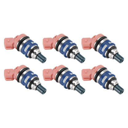 Nissan Maxima J30 Laurel 88-94 3.0 24V 16600-21V02 6Pcs Fuel Injector
