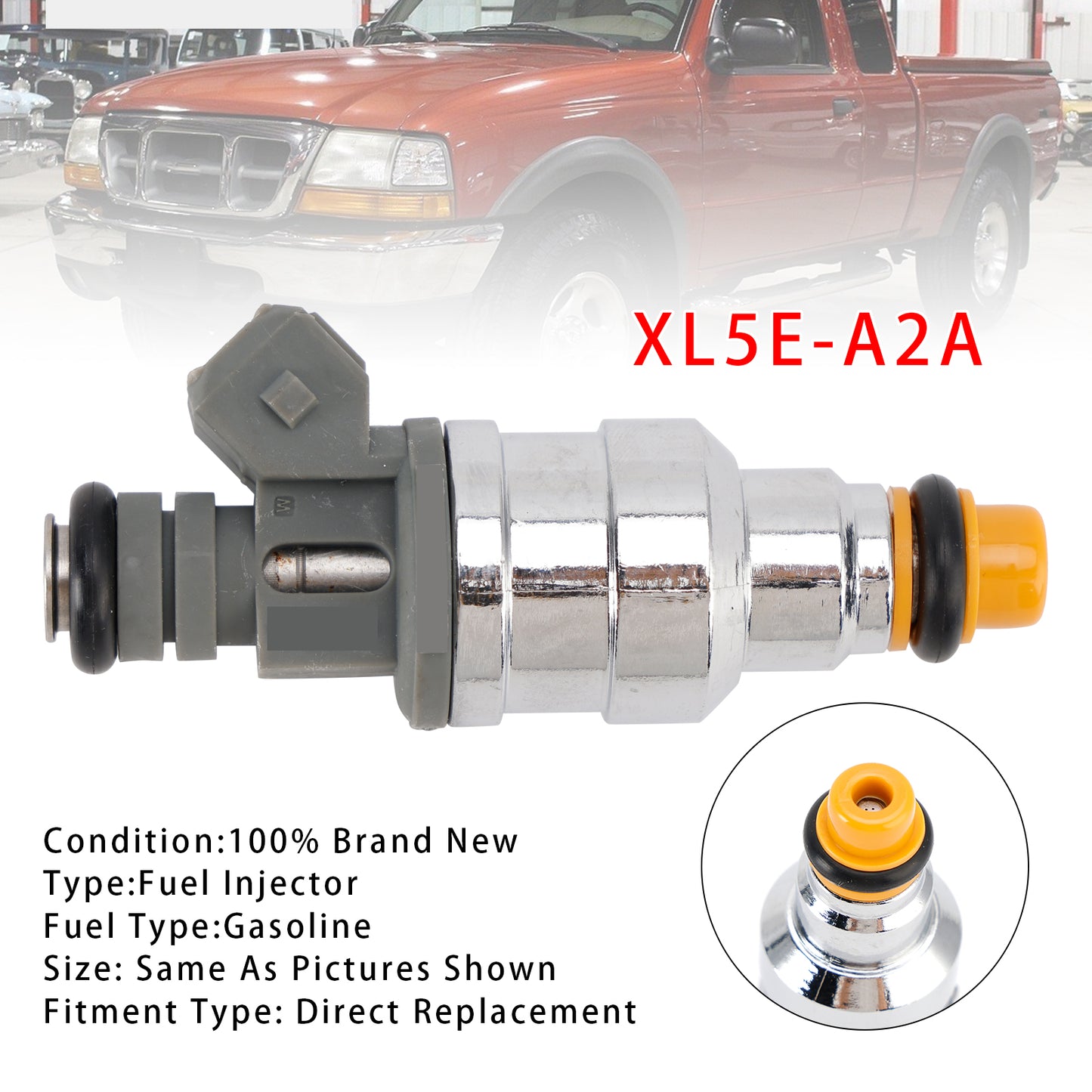 1999-2000 Ford Ranger 3.0L V6 XL5E-A2A 1Pcs Fuel Injector