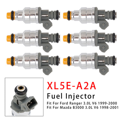 1999-2000 Ford Ranger 3.0L V6 XL5E-A2A 6Pcs Fuel Injector