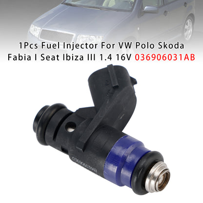 2002/02-2007/12 Seat Ibiza III 6L1 036906031AB 1Pcs Fuel Injector