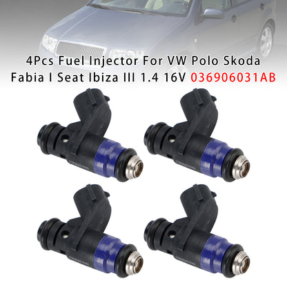 2000/05-2007/12 Skoda Fabia I Estate 6Y5 036906031AB 4Pcs Fuel Injector