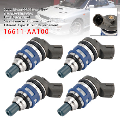 1993-1999 Subaru Impreza WRX GC8 16611-AA100 4Pcs Fuel Injector