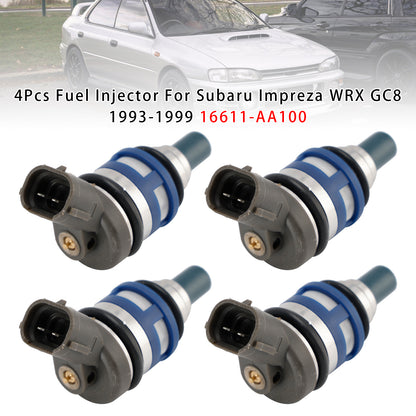 1993-1999 Subaru Impreza WRX GC8 16611-AA100 4Pcs Fuel Injector