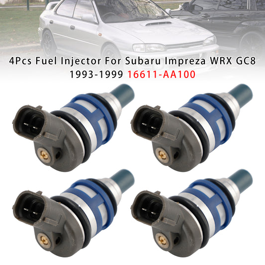 1993-1999 Subaru Impreza WRX GC8 16611-AA100 4Pcs Fuel Injector
