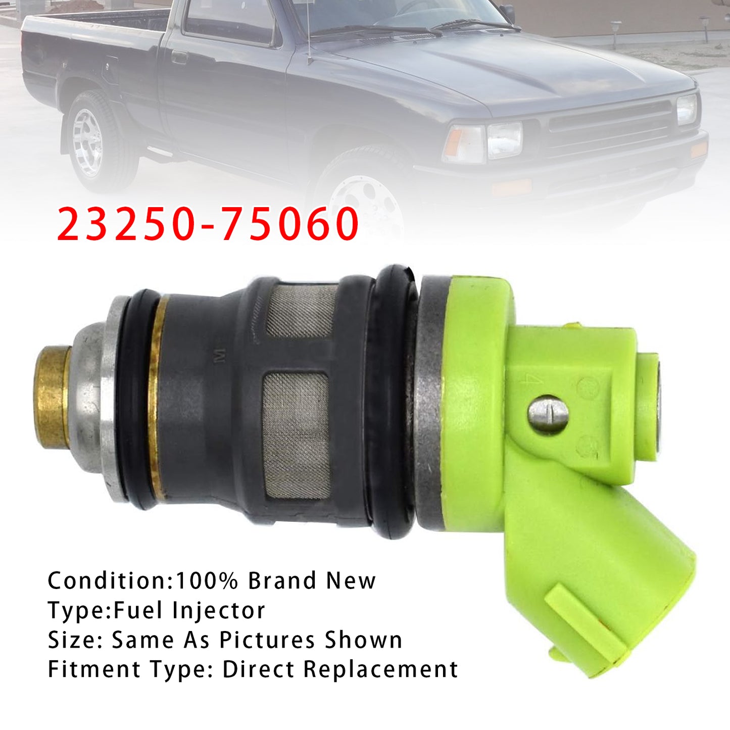 JP Toyota Hiace REGIUSACE KZH1## LH1## RZH1## TRH1## 23250-75060 1Pcs Fuel Injector