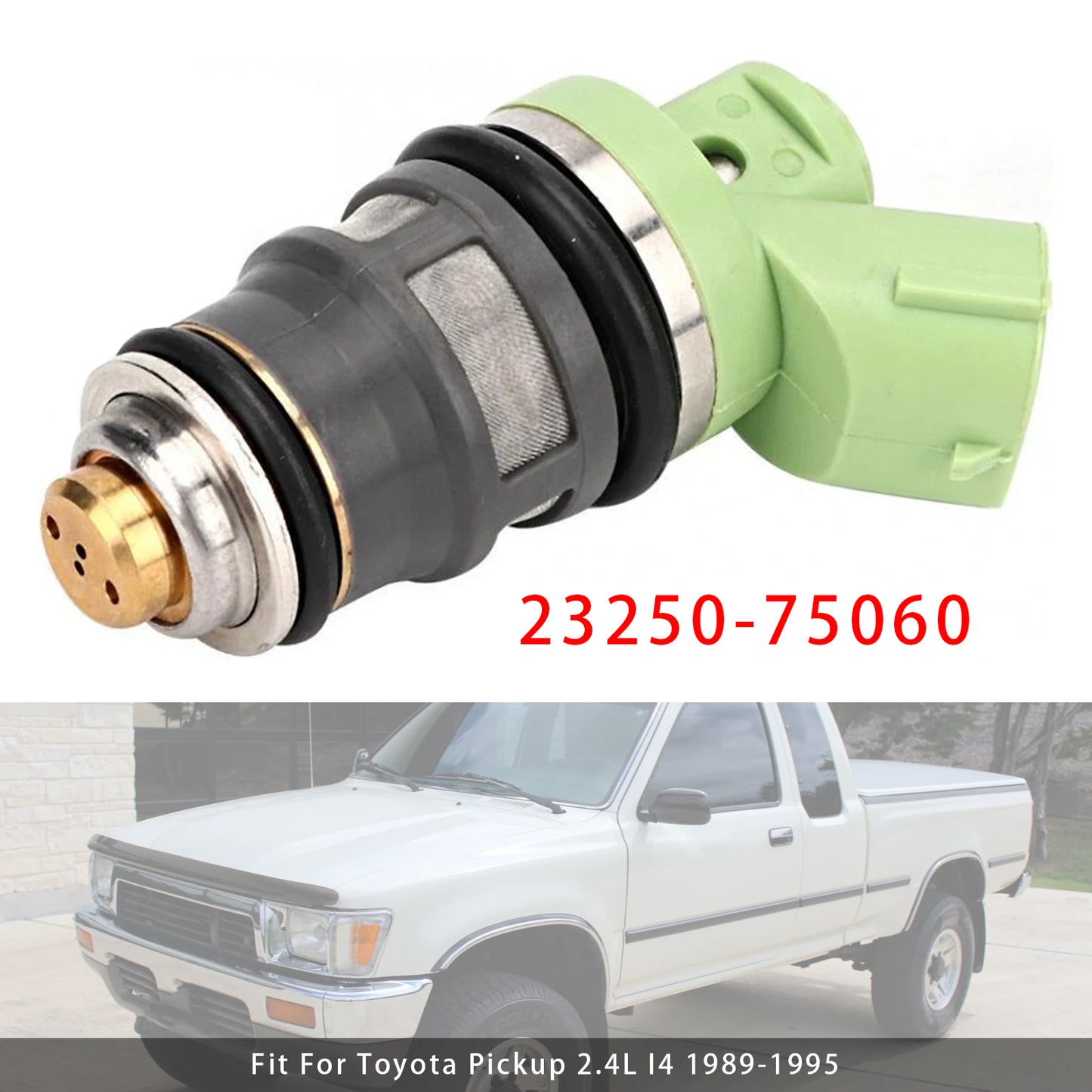 JP Toyota Hiace REGIUSACE KZH1## LH1## RZH1## TRH1## 23250-75060 1Pcs Fuel Injector