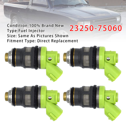 GR Toyota Hiace Hiace S.B.V KLH1# 2# LXH1# 2# RCH1# 2# 23250-75060 4Pcs Fuel Injector