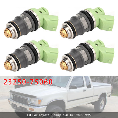 GR Toyota Hiace Hiace S.B.V KLH1# 2# LXH1# 2# RCH1# 2# 23250-75060 4Pcs Fuel Injector