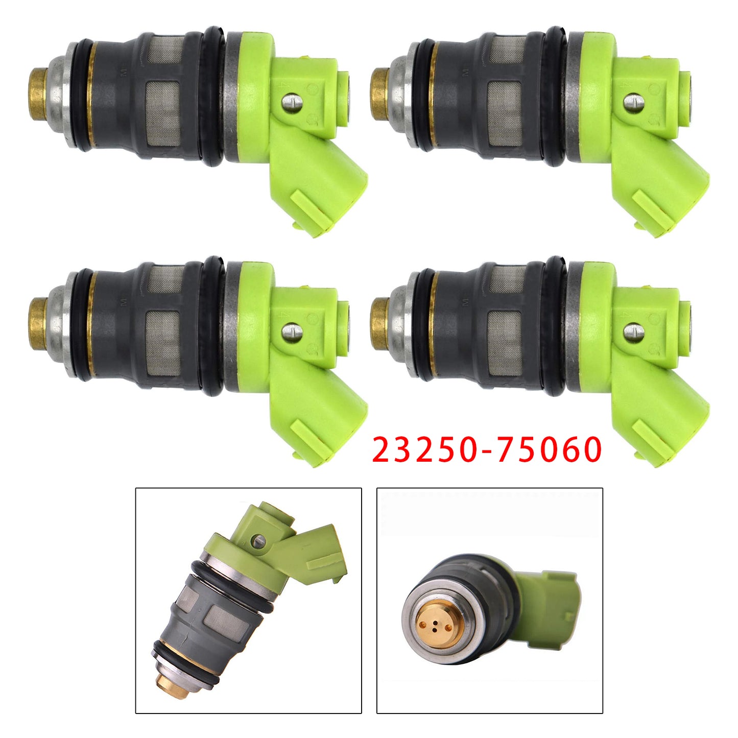 GR Toyota Hiace Hiace S.B.V KLH1# 2# LXH1# 2# RCH1# 2# 23250-75060 4Pcs Fuel Injector