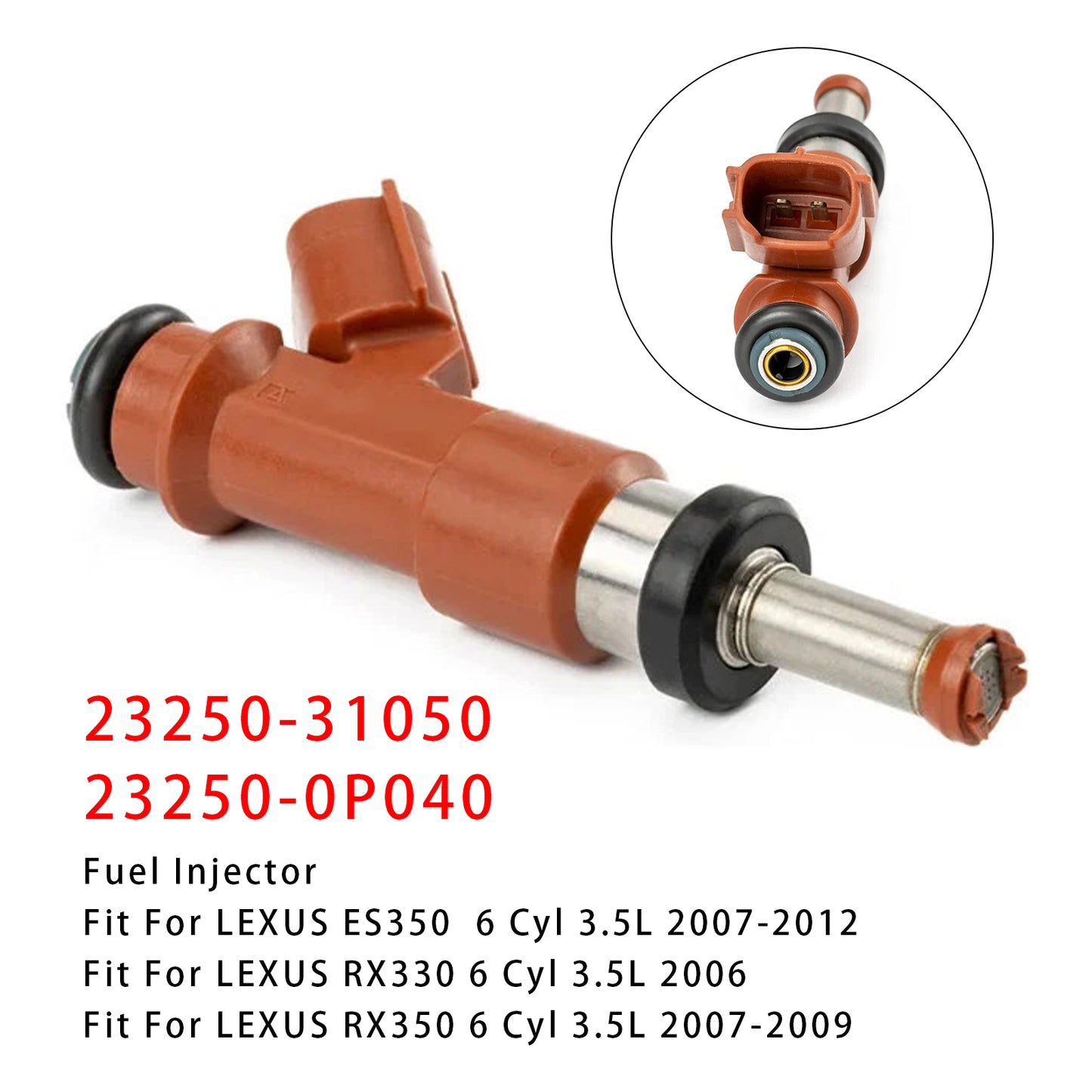 2007-2012 LEXUS ES350 23250-31050 1Pcs Fuel Injector