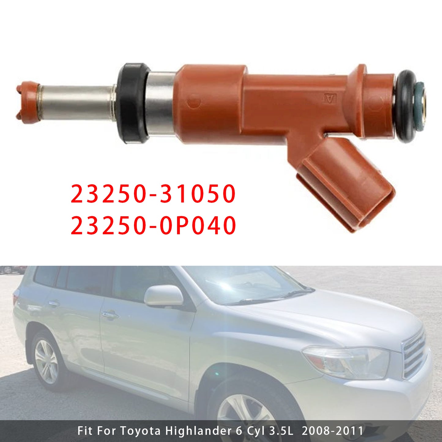 2007-2012 LEXUS ES350 23250-31050 1Pcs Fuel Injector