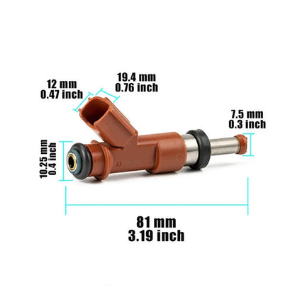2006-2012 Toyota RAV4 23250-31050 6Pcs Fuel Injector