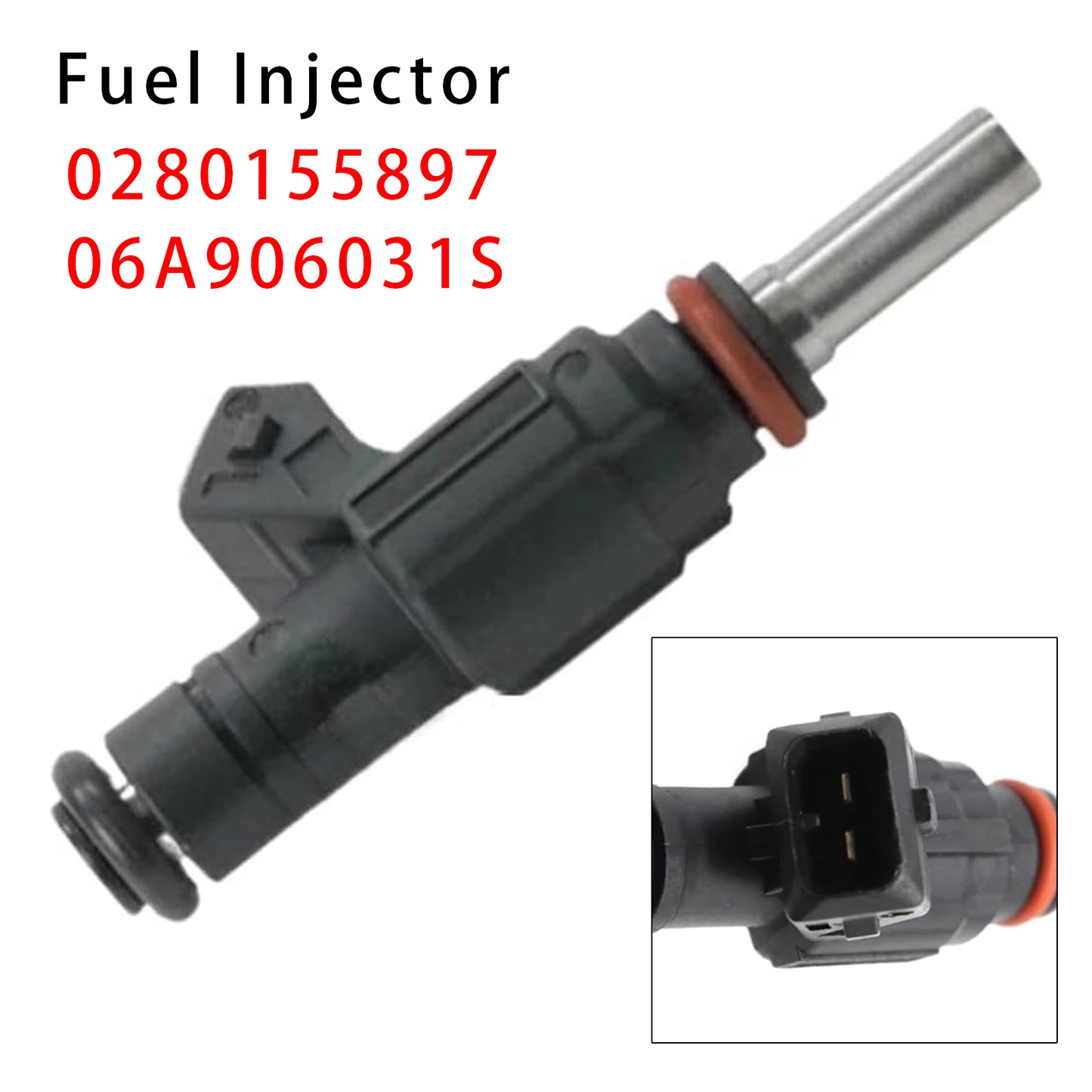 2000-2001 Volkswagen Golf 1.8L I4 TURBOCHARGED 0280155897 1Pcs Fuel Injector