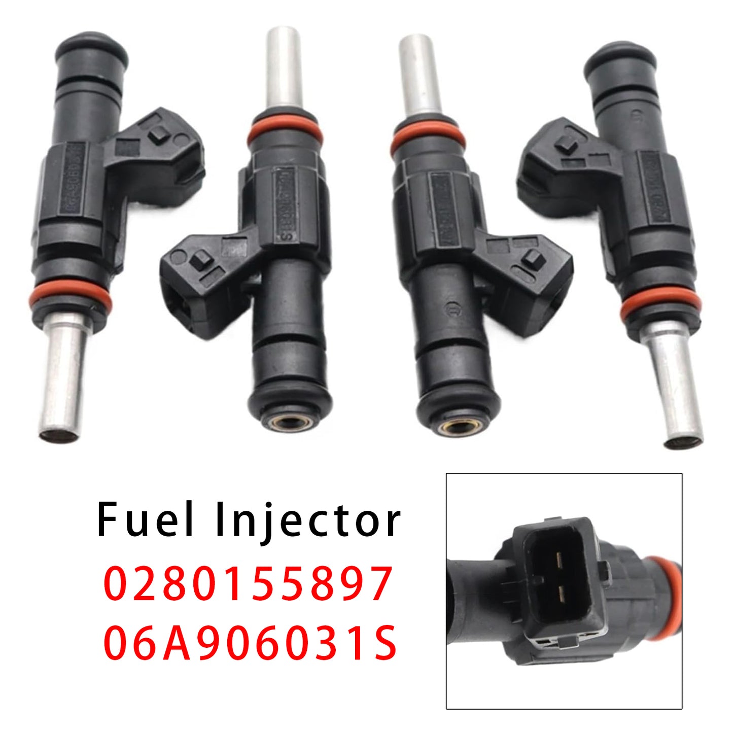 1996-2000 Audi A3 8L1 1.8 T quattro 1781 ccm 110 KW 150 PS Engine AQA 0280155897 4Pcs Fuel Injector