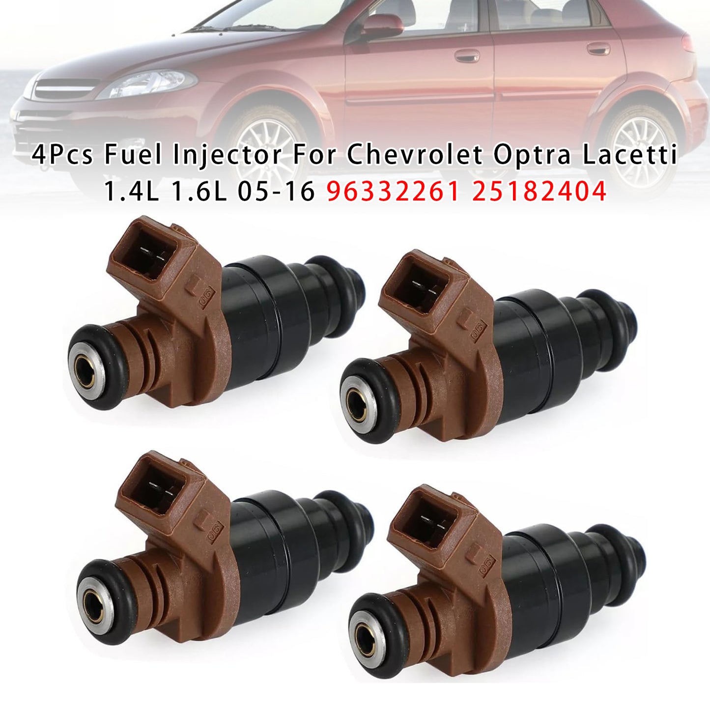 05-16 Chevrolet Optra Lacetti 1.4L 1.6L 96332261 25182404 4Pcs Fuel Injector
