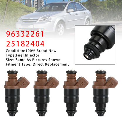 05-16 Chevrolet Optra Lacetti 1.4L 1.6L 96332261 25182404 4Pcs Fuel Injector
