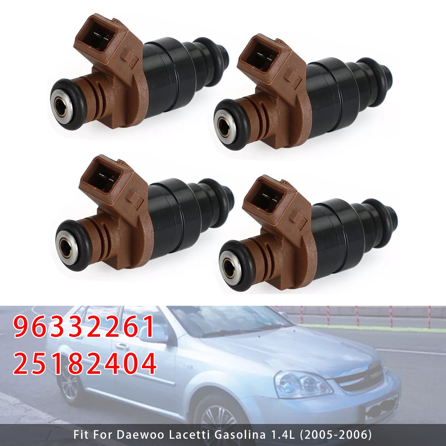 05-16 Chevrolet Optra Lacetti 1.4L 1.6L 96332261 25182404 4Pcs Fuel Injector