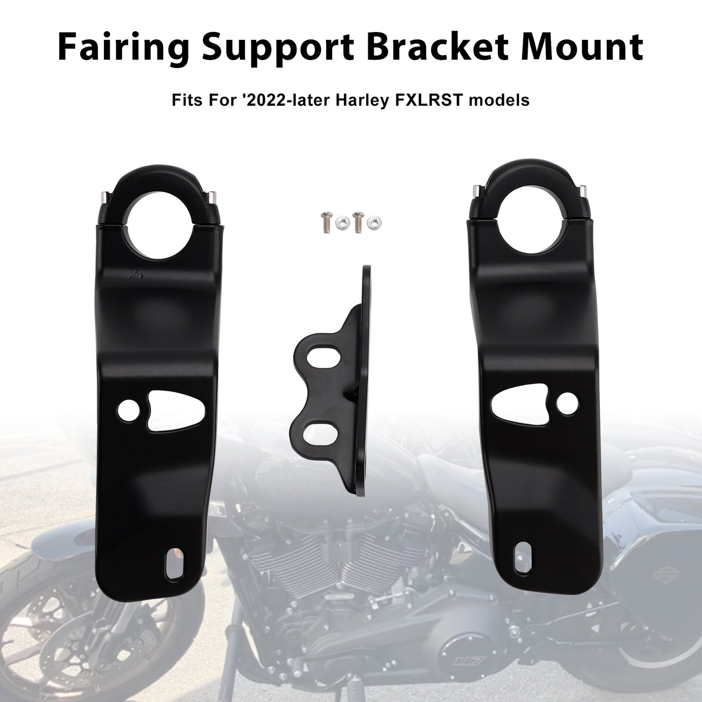 2022-later Harley FXLRST models Fairing Support Bracket Mount Kit Fit