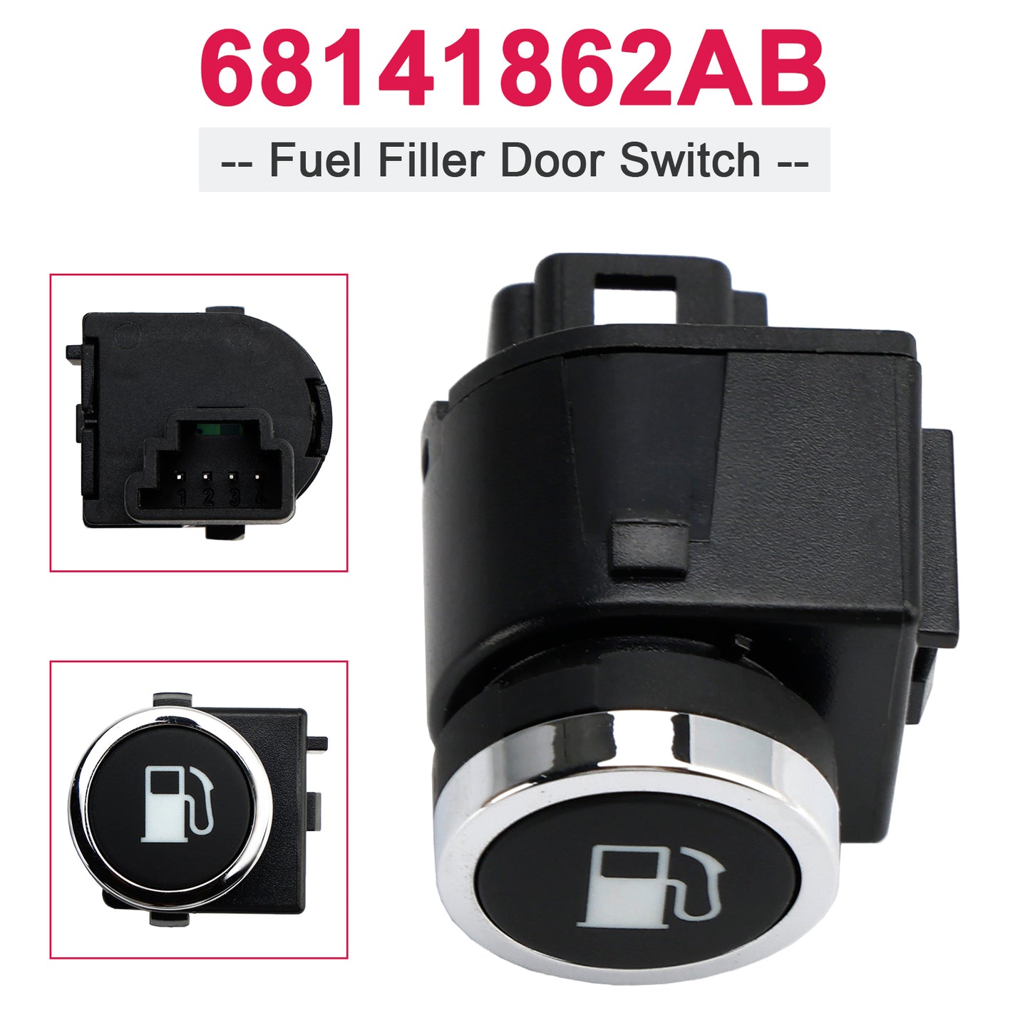 2015-2019 Chrysler 300 Jeep Cherokee 68141862AB Fuel Filler Door Switch