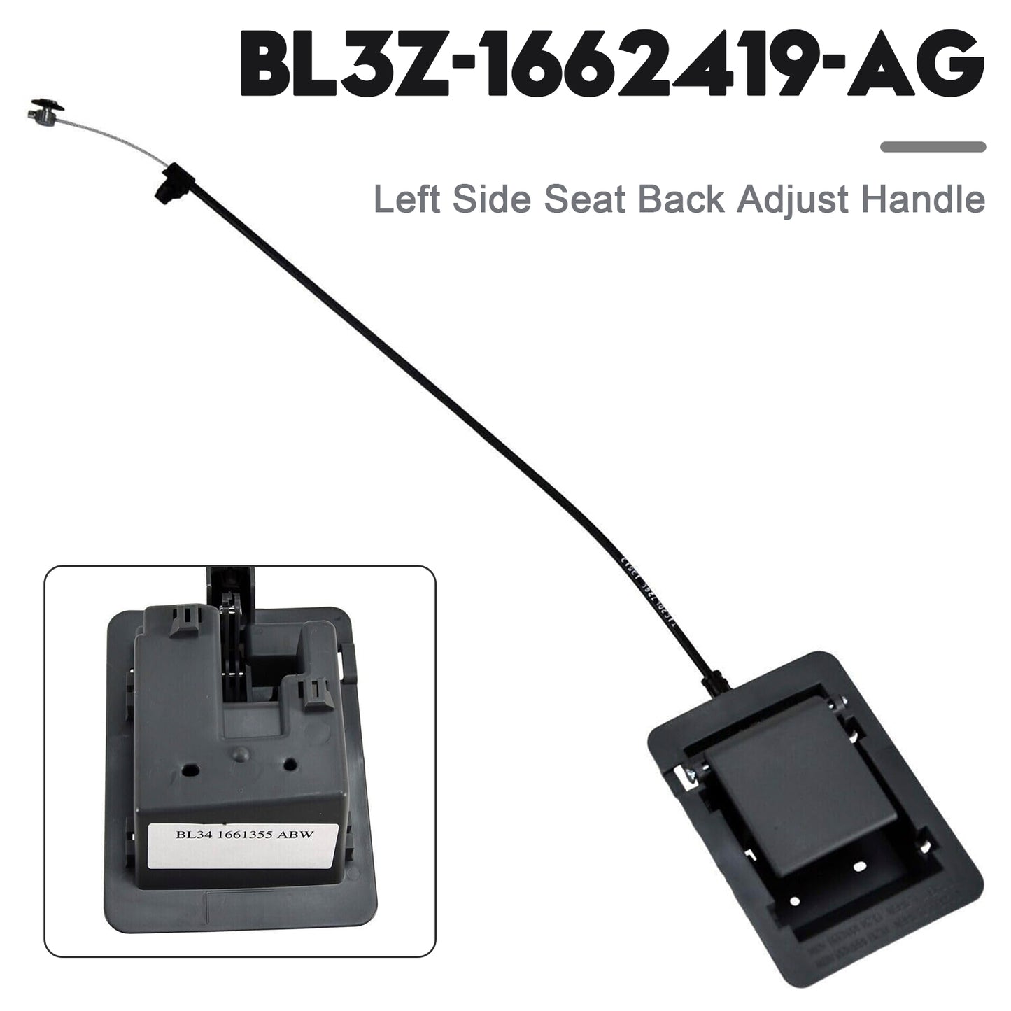 2009 Ford F-150 All Models w 4.6L 5.4L Engine BL3Z-1662419-AG Left Side Seat Back Adjust Handle