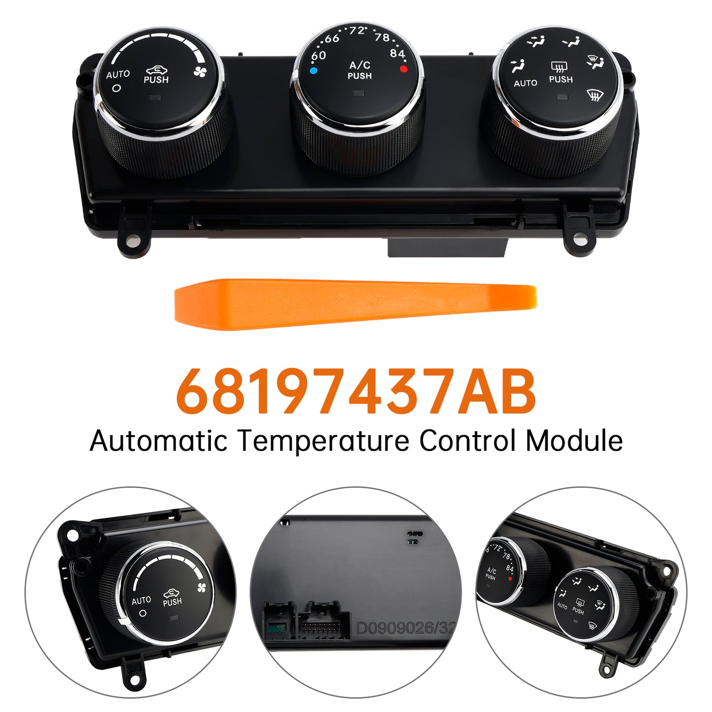 2014-2018 Jeep Wrangler 68197437AB Automatic Temperature Control Module