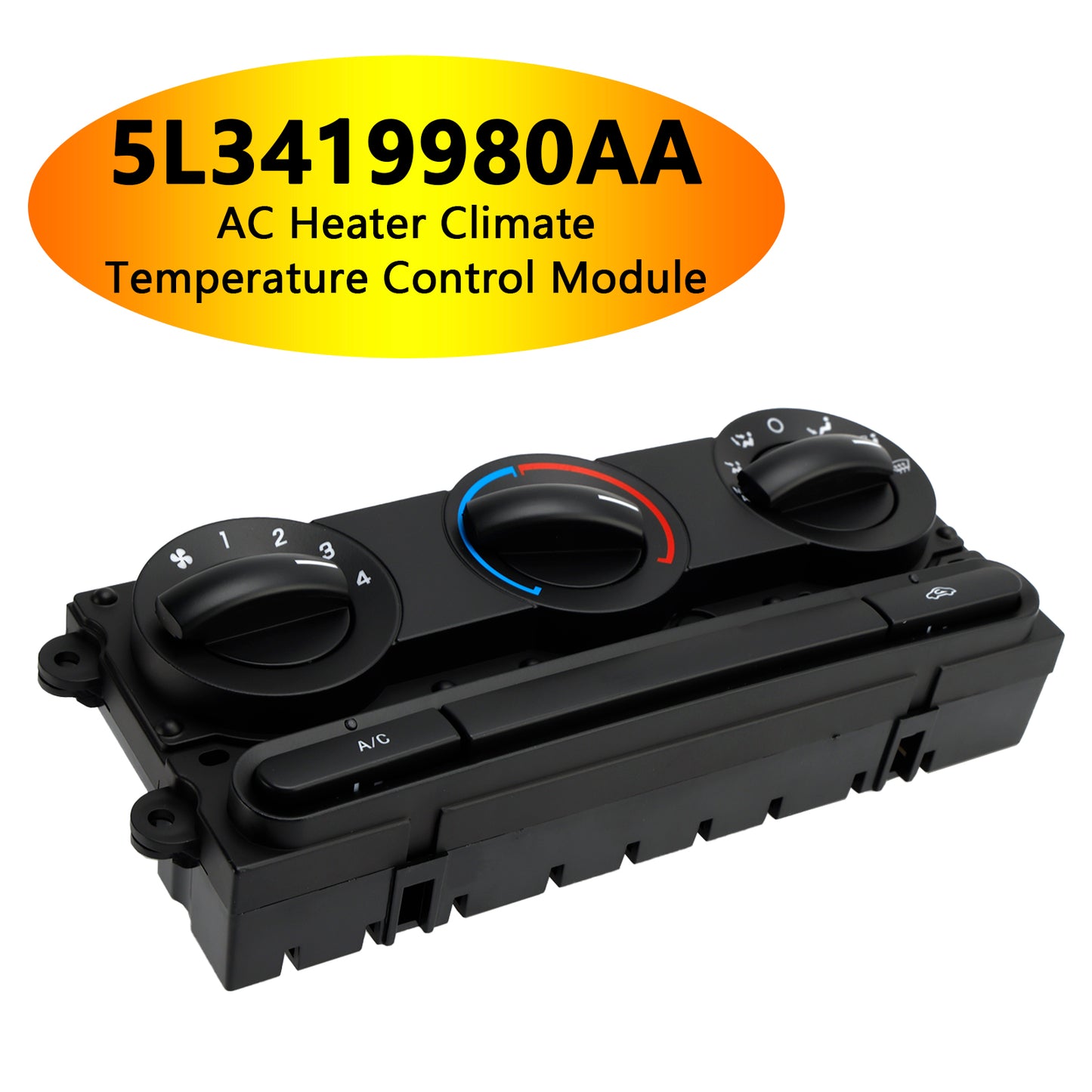 2004-08 Ford F-150 5L3419980AA AC Heater Climate Temperature Control Module