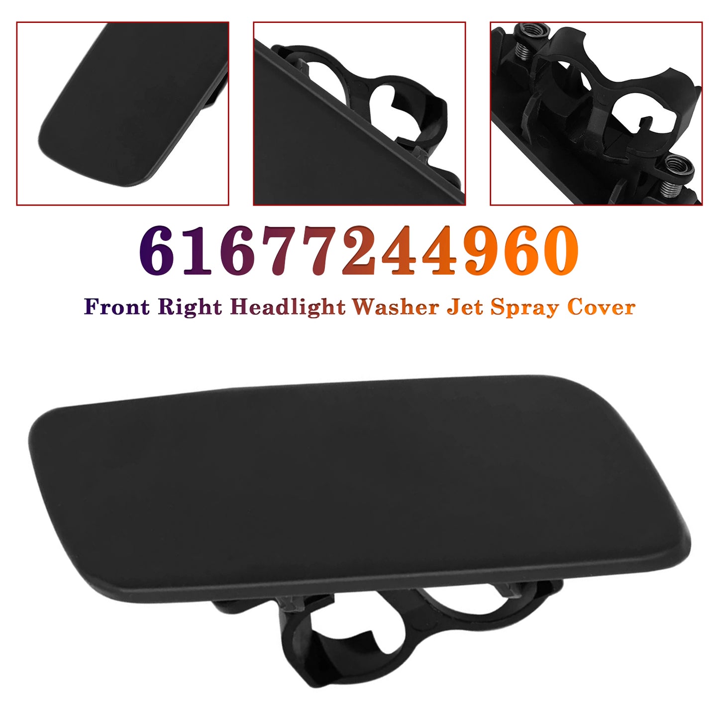 Rolls-Royce Ghost 61677244960 Front Right Headlight Washer Jet Spray Cover
