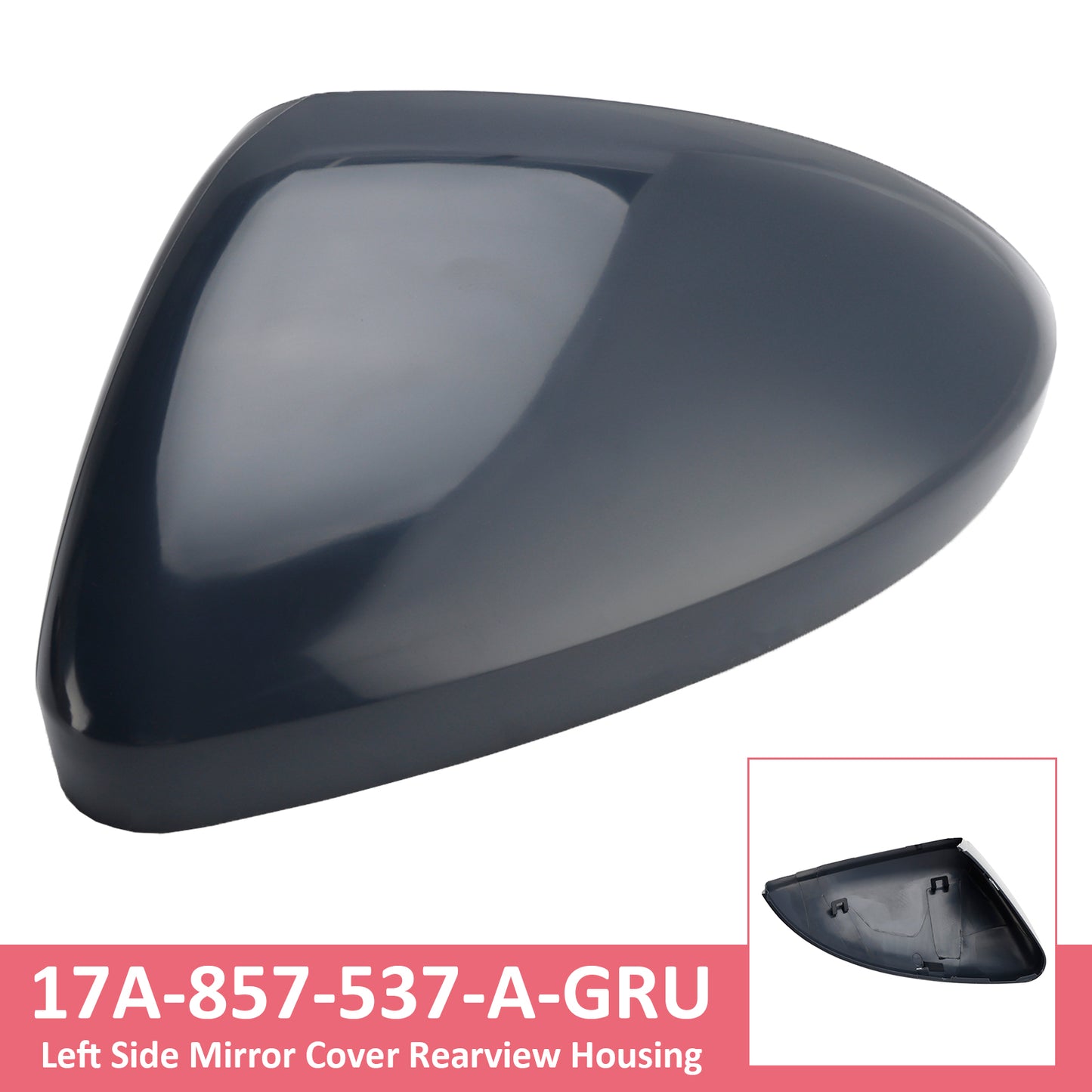 2019-2025 VW Jetta 17A-857-537-A-GRU Left Side Mirror Cover Rearview Housing