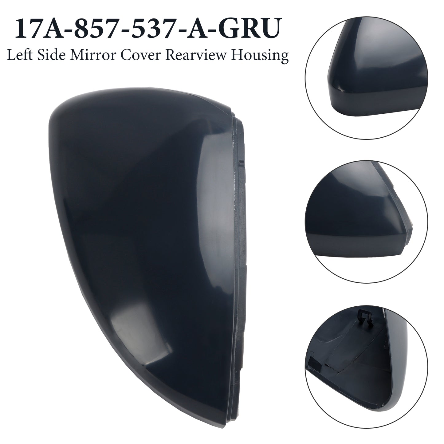2019-2025 VW Jetta 17A-857-537-A-GRU Left Side Mirror Cover Rearview Housing