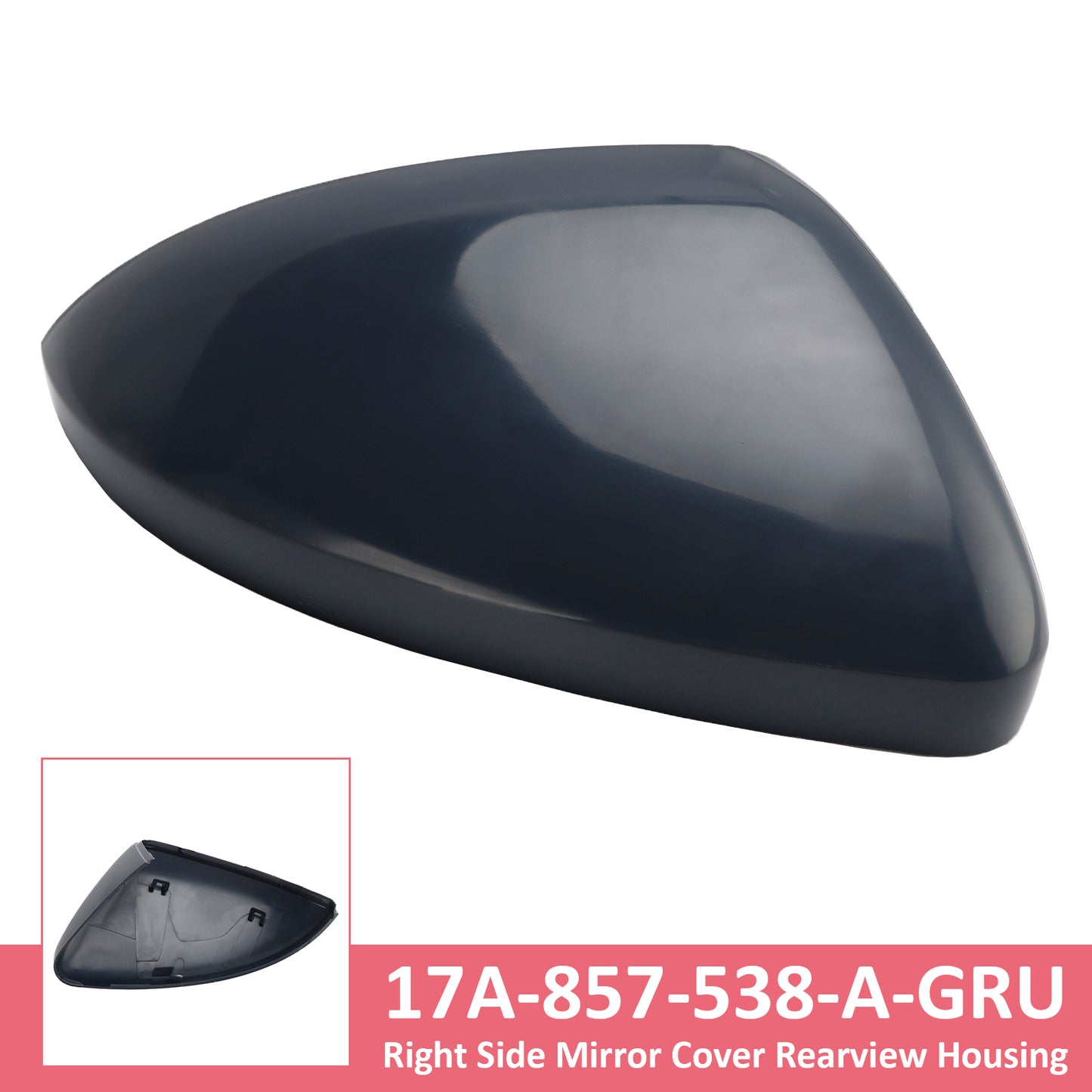 2019-2025 VW Jetta S SE SEL 17A-857-538-A-GRU Right Side Mirror Cover Rearview Housing