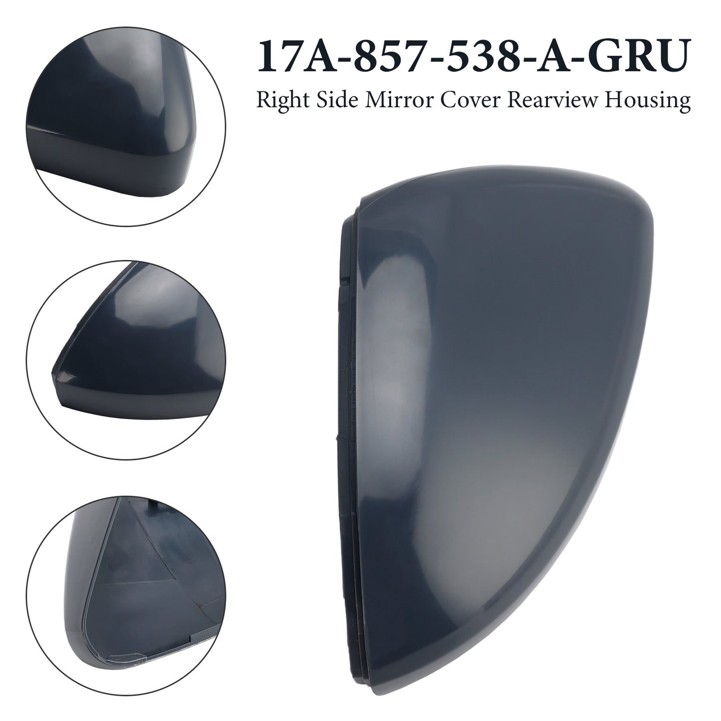 2019-2025 VW Jetta S SE SEL 17A-857-538-A-GRU Right Side Mirror Cover Rearview Housing