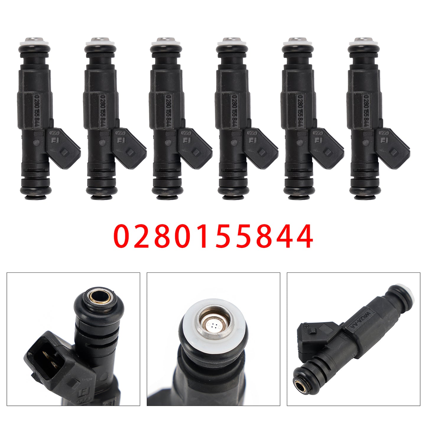 2000 BMW X5 0280155844 6Pcs Fuel Injector