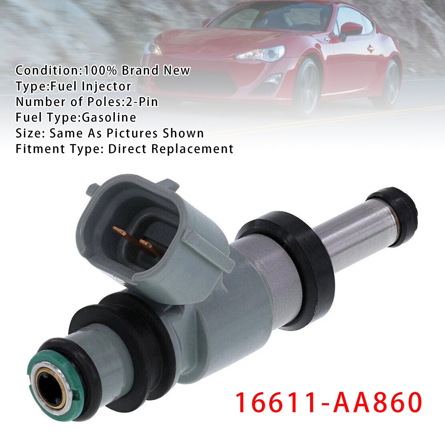 2017-2020 Toyota 86 H4 2.0L 16611-AA860 1Pcs Fuel Injector