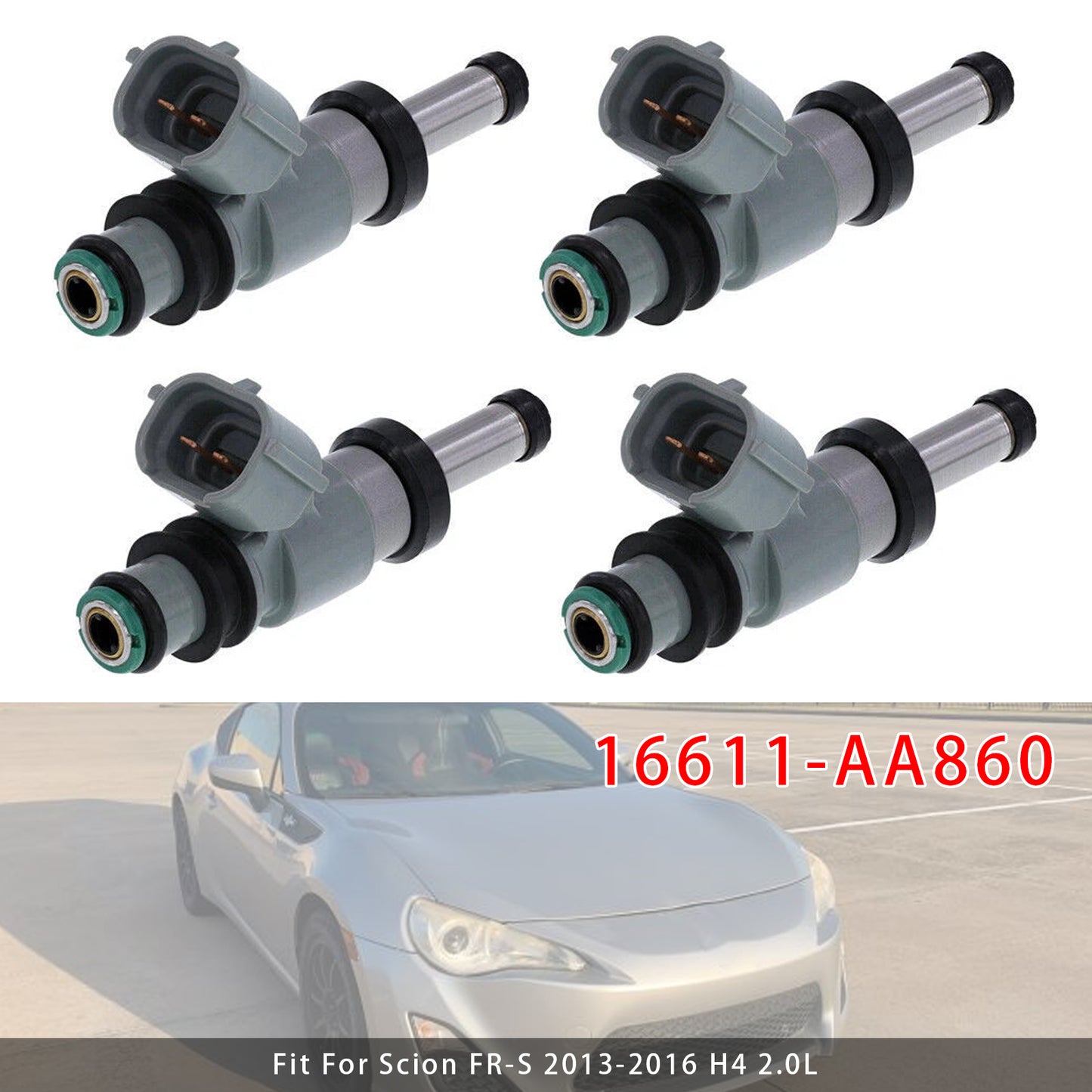 2017-2020 Toyota 86 H4 2.0L 16611-AA860 4Pcs Fuel Injector