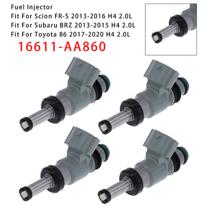 2013-2016 Scion FR-S H4 2.0L 16611-AA860 4Pcs Fuel Injector