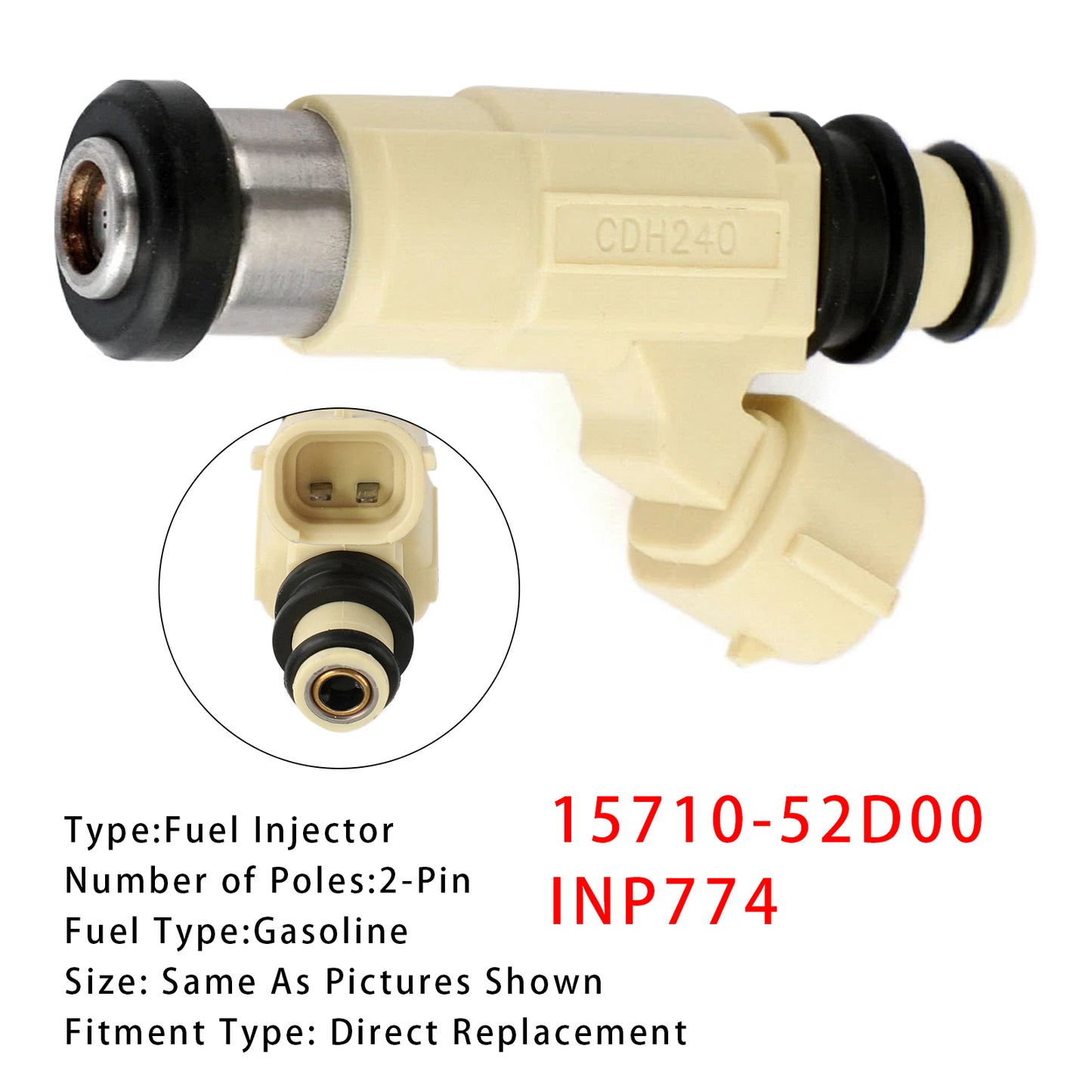 Suzuki Grand Vitara XL-7 2.7L 01-06 15710-52D00 INP774 1Pcs Fuel Injector