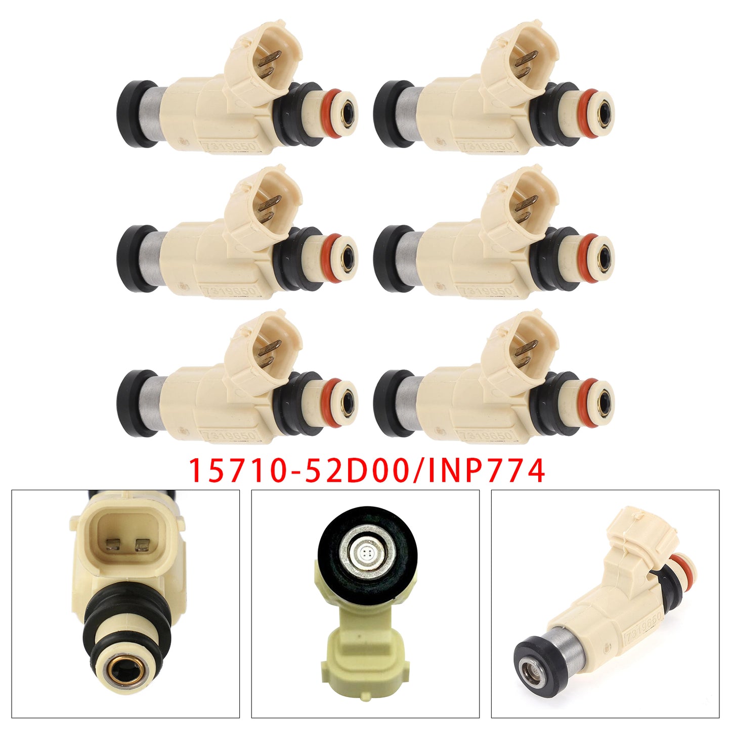 Suzuki Grand Vitara XL-7 2.7L 01-06 15710-52D00 INP774 6Pcs Fuel Injector