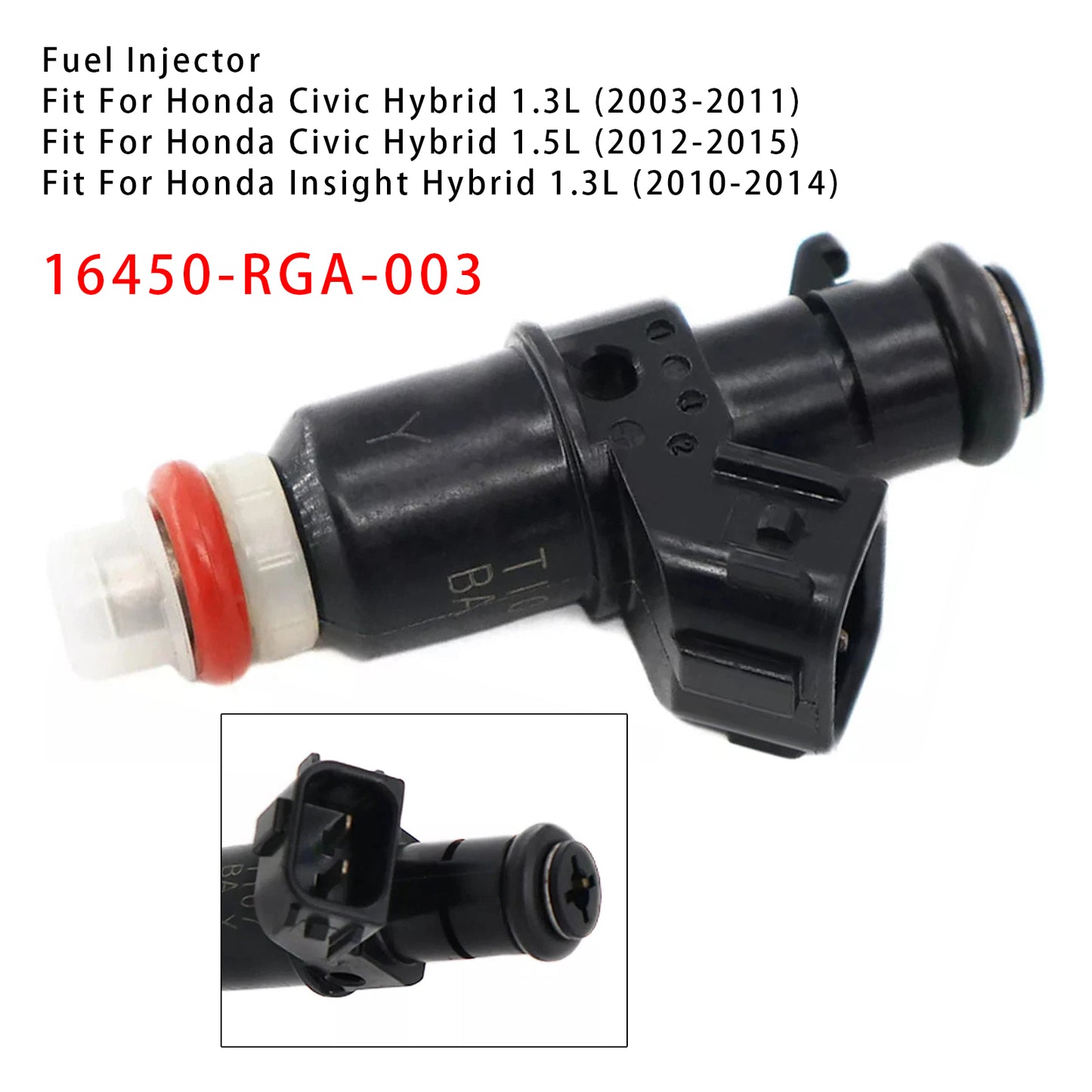 2010-2014 Honda Insight Hybrid 1.3L 16450-RGA-003 1Pcs Fuel Injector