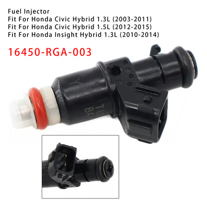2010-2014 Honda Insight Hybrid 1.3L 16450-RGA-003 1Pcs Fuel Injector