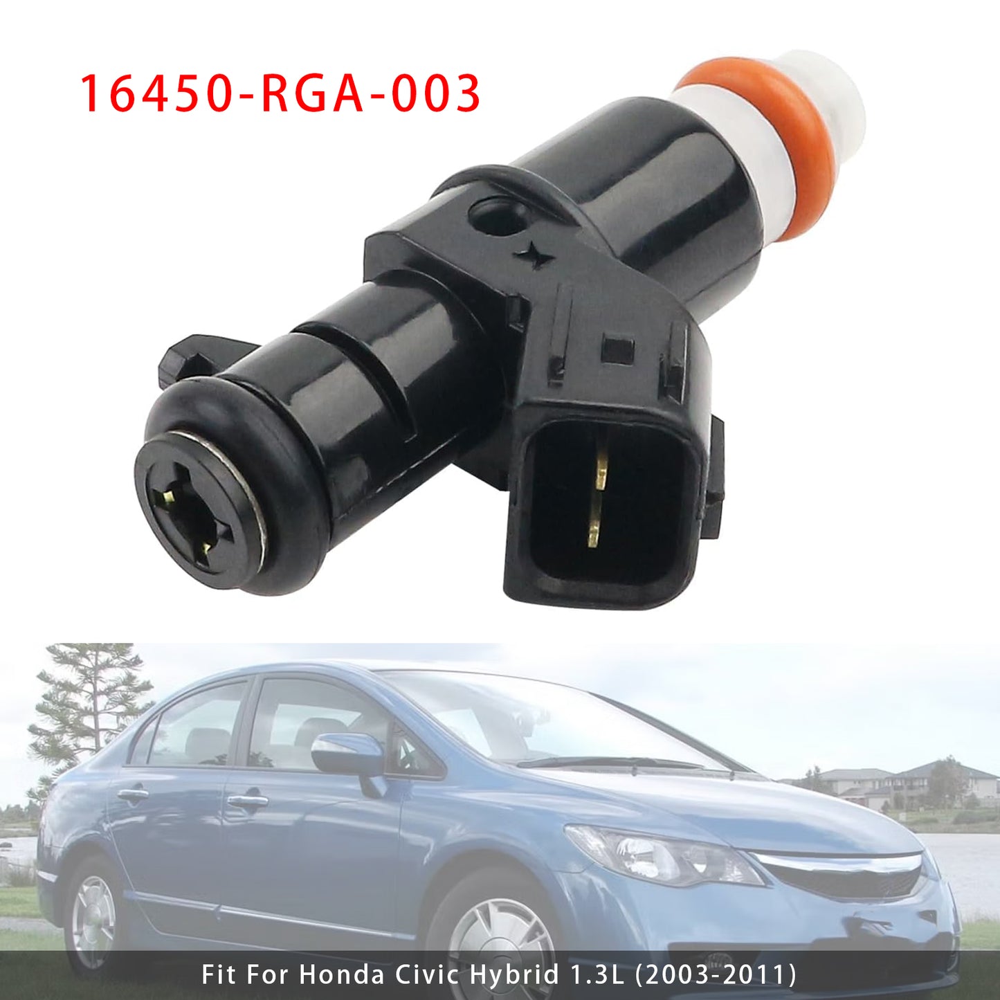 2010-2014 Honda Insight Hybrid 1.3L 16450-RGA-003 1Pcs Fuel Injector