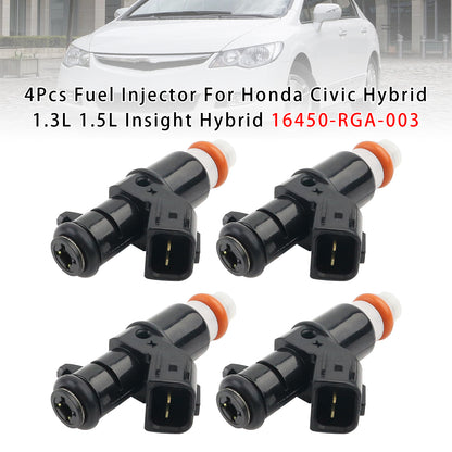 2010-2014 Honda Insight Hybrid 1.3L 16450-RGA-003 4Pcs Fuel Injector