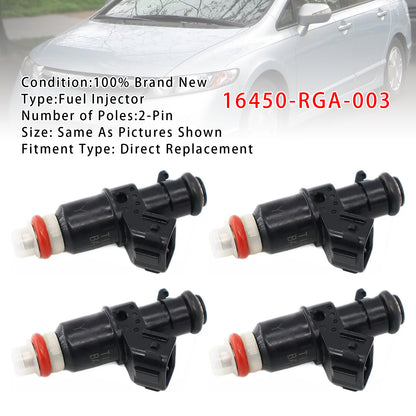 2010-2014 Honda Insight Hybrid 1.3L 16450-RGA-003 4Pcs Fuel Injector