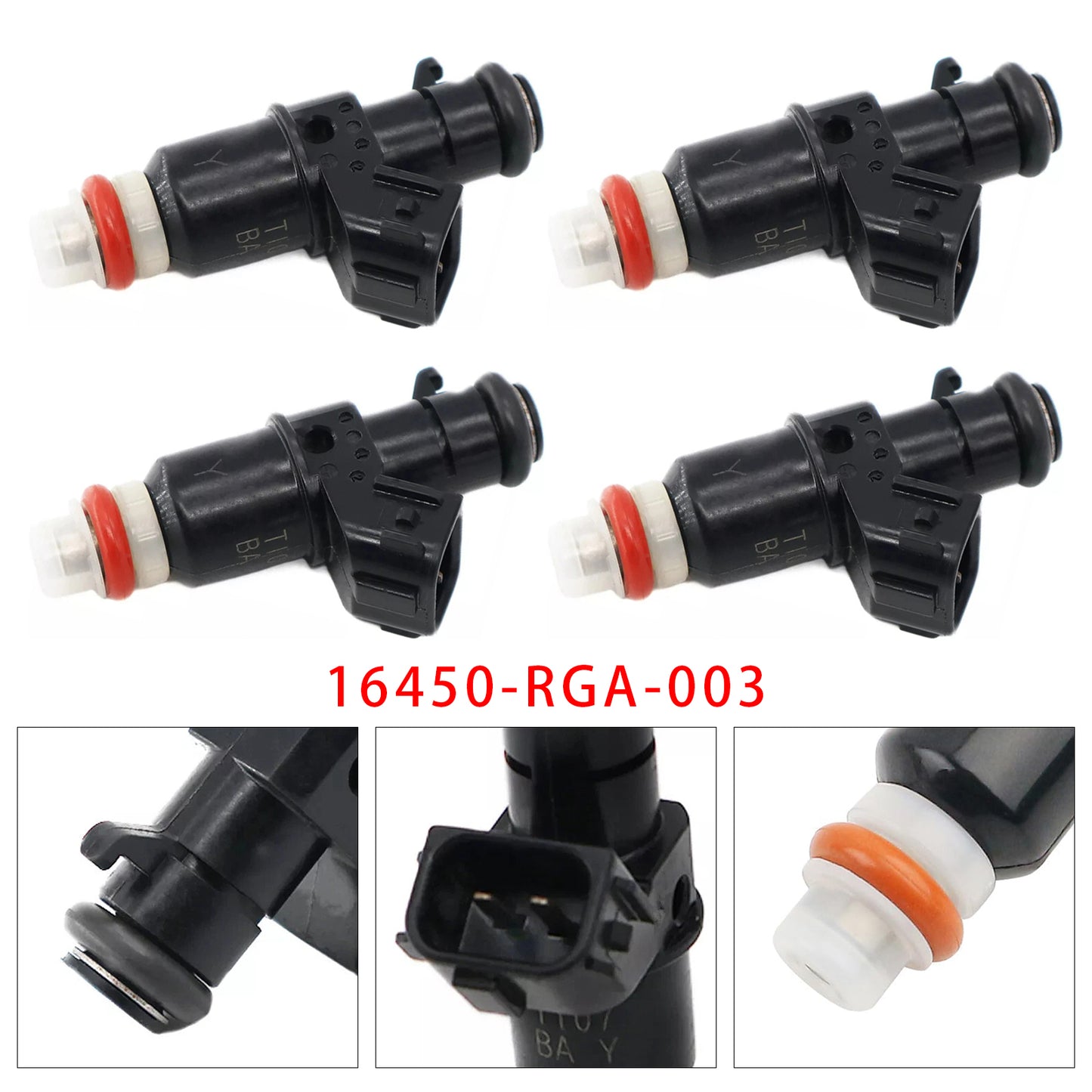 2010-2014 Honda Insight Hybrid 1.3L 16450-RGA-003 4Pcs Fuel Injector